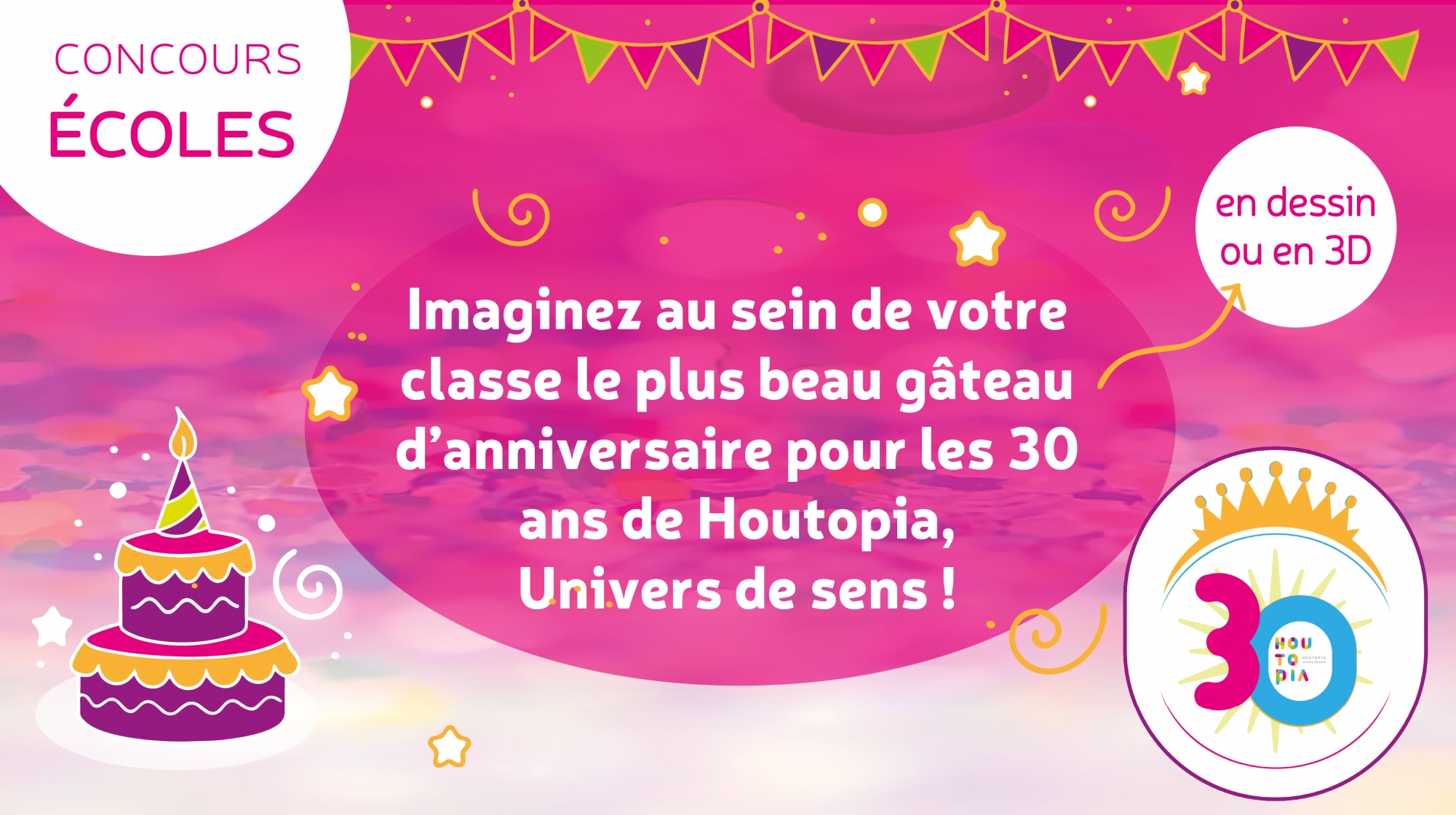 Concours pour les écoles à l'occasion des 30 ans de Houtopia !